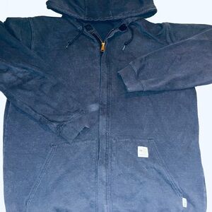 Mens Carhartt FR zip-Up Hooded Sweatshirt - Dark Navy Mens xL